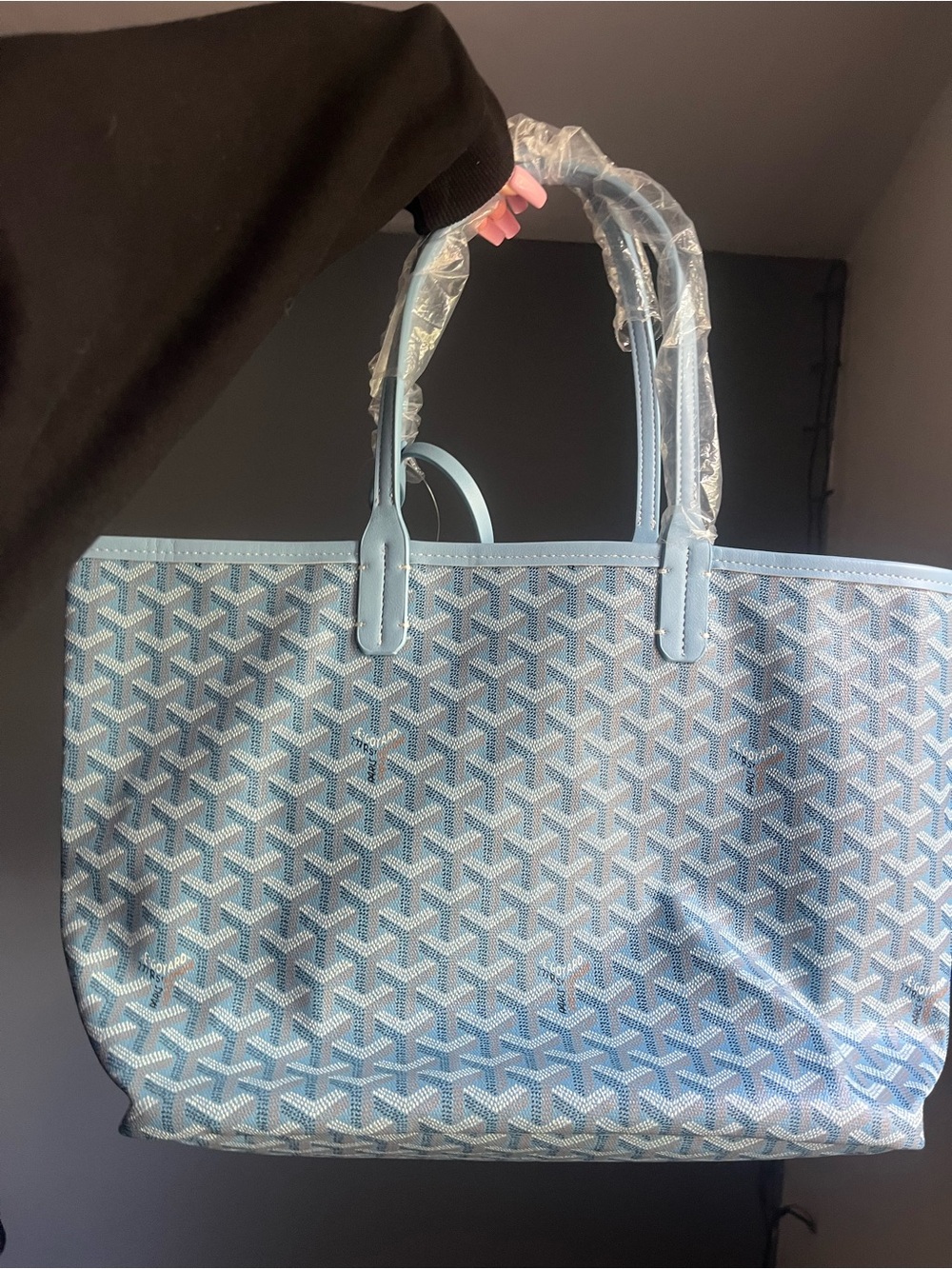 Light blue Goyard tote bag